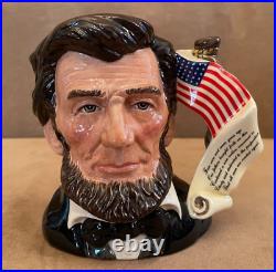 Royal Doulton Abraham Lincoln 557/2500 D6936 Presidential Series Ltd Ed mug jug