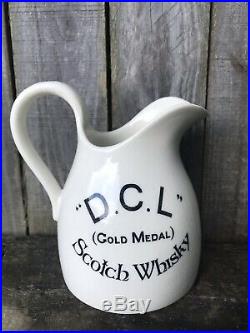 Royal Doulton Advertising D. C. L Gold Medal Scotch Whisky Jug RARE 1920s