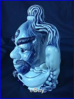 Royal Doulton Aladdin's Genie Blue Flambe Character Jug D6971