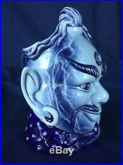 Royal Doulton Aladdin's Genie Blue Flambe Character Jug D6971