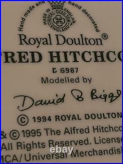 Royal Doulton Alfred Hitchcock Large Character Jug Mug D6987 6 3/4 Tall, 1994