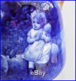 Royal Doulton Art Nouveau'Blue Children' Ewer/Jug (6 15cm)