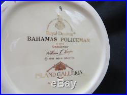Royal Doulton BAHAMAS POLICEMAN D6912 Large Toby Jug Mug Excellent