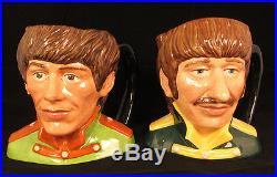 Royal Doulton BEATLES SGT PEPPERS CHARACTER JUGS / c. 1984 Retired / Excellent
