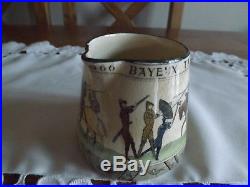 Royal Doulton Bayeux Tapestry depicting the Battle of Hastings 1066 milk jug