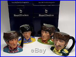 Royal Doulton Beatles Sgt Peppers Character Jugs Set-1984-John/Paul/George/Ringo