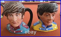 Royal Doulton Beatles character Jugs original production run 1984 complete set