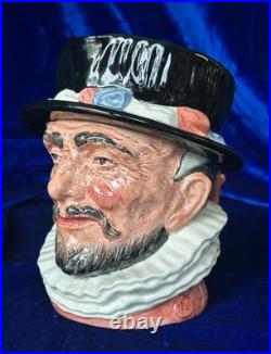 Royal Doulton Beefeater (ER) Large Character Jug D6206, Excellent Condition