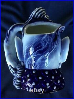 Royal Doulton Blue Flambe Aladdins Genie Character Jug