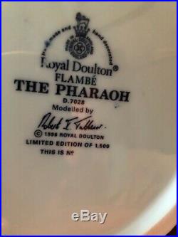 Royal Doulton Blue Flambe Pharoah Jug