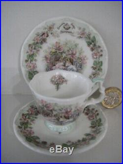 Royal Doulton Brambly Hedge Miniature Tea Set Cup Saucer Plate Teapot Jug Bowl