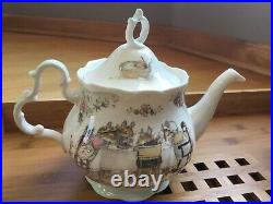 Royal Doulton Brambly Hedge Trio Teapot Milk Jug Creamer Sugar Bowl Mint 1985