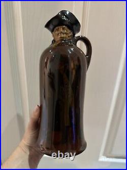Royal Doulton Brown Kingsware Whiskey The Watchman Scotch Whisky Flask Jug