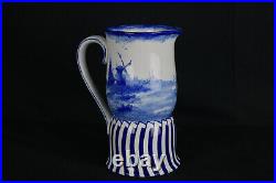 Royal Doulton Burslem Blue Jug Double Gourd 8.5 tall England (MW11547)