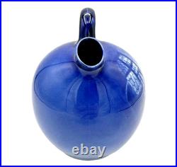 Royal Doulton Burslem Hand Painted by L. Bilton Decanter Blue Monk Whiskey Jug