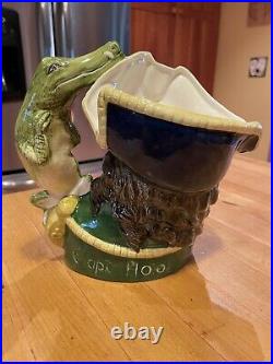 Royal Doulton Capt Hook Style 1 Large Size Character Jug Excellent Condition