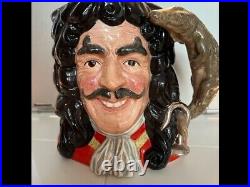 Royal Doulton, Capt Hook, large with certificate. Character jug of the year 1994