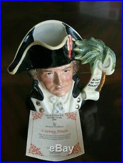Royal Doulton Captain Bligh D6967 Character Jug of the Year 1995 Mint Condition