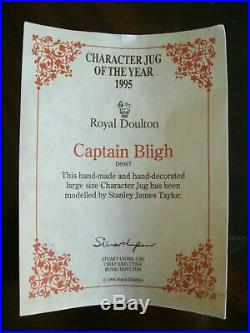 Royal Doulton Captain Bligh D6967 Character Jug of the Year 1995 Mint Condition