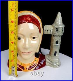 Royal Doulton Catherine Of Aragon D6643 Vintage Large 6 7/8 Toby Jug 1975-89