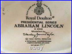 Royal Doulton Character Jug ABRAHAM LINCOLN (D6936) Ltd Edition 811/2500