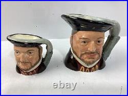 Royal Doulton Character Jug Collection, Lot of 16 with Sign