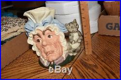 Royal Doulton Character Jug Cook And Cheshire Cat D6842 Alice in Wonderland