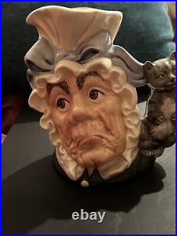 Royal Doulton Character Jug Cook and The Cheshire Cat D6842 Rare LG Toby