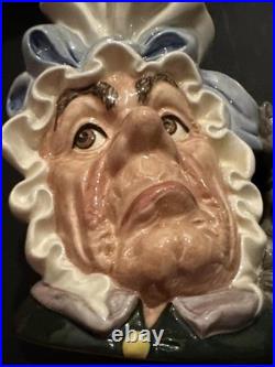 Royal Doulton Character Jug Cook and The Cheshire Cat D6842 Rare LG Toby