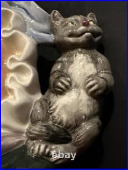 Royal Doulton Character Jug Cook and The Cheshire Cat D6842 Rare LG Toby
