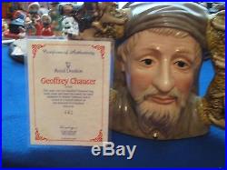 Royal Doulton Character Jug Entitled Geoffrey Chaucer, D7029, Large, #443