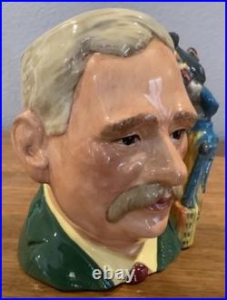 Royal Doulton Character Jug H. G. Wells D7095 Large 1998 Limited Edition Signed