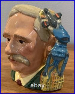 Royal Doulton Character Jug H. G. Wells D7095 Large 1998 Limited Edition Signed