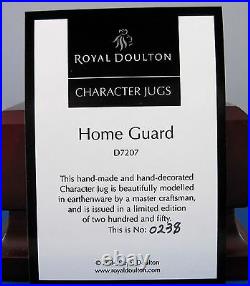 Royal Doulton Character Jug Home Guard D7207 MIB