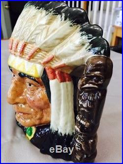 Royal Doulton Character Jug Large North American Indian D6611