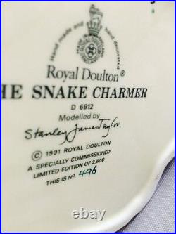 Royal Doulton Character Jug Large The Snake Charmer D6912