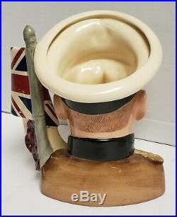Royal Doulton Character Jug Large Toby Mug Lord Kitchener D7148 7-1/4 1999