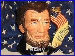 Royal Doulton Character Jug Large U. S. President Abraham Lincoln 1992 638/2500