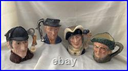 Royal Doulton Character Jug Lot Antique Dealer Sleuth Auld Mac Dick Whittington
