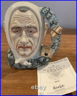 Royal Doulton Character Jug Marley's Ghost D7142 Large Limited Edition-Rare