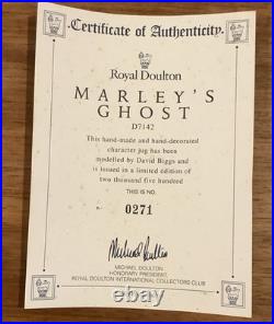 Royal Doulton Character Jug Marley's Ghost D7142 Large Limited Edition-Rare