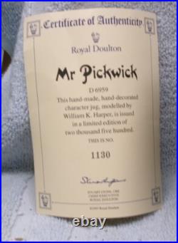 Royal Doulton Character Jug Mr PICKWICK Rare 2nd VERSION D6959 SIGNED