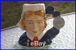Royal Doulton Character Jug Nurse D7216 SAMPLE PIECE! CASDAY RARE
