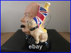 Royal Doulton Character Jug Of The Year 1992 Winston Churchill D6907 7 Large