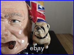 Royal Doulton Character Jug Of The Year 1992 Winston Churchill D6907 7 Large