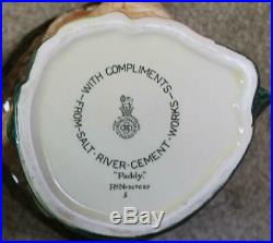 Royal Doulton Character Jug Paddy Tobacco Jar Salt River Cement Works D5845