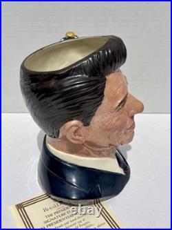 Royal Doulton Character Jug Ronald Reagan D6718 President With COA #1513 of 5000