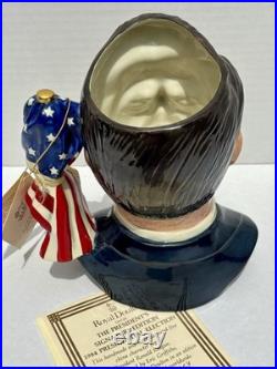 Royal Doulton Character Jug Ronald Reagan D6718 President With COA #1513 of 5000