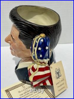 Royal Doulton Character Jug Ronald Reagan D6718 President With COA #1513 of 5000