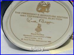 Royal Doulton Character Jug Ronald Reagan D6718 President With COA #1513 of 5000